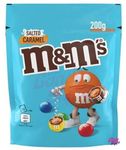 M&M'S Salted Caramel Coverd In Creme Milk Chocolate With Crispy Sugar Shell Shots 200g (Gems)