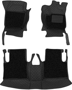 Urbanlifestylers 7D Economy Custom Fitted Car Mats Compatible with Hyundai Santa Fe 2014-Black