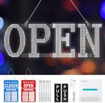 Open Signs for Business, klassikaline Ultra Bright Large LED Open Signs Business Hour Open Sign for Hotel, Store, Bar, Retail Shop, Salon, Restaurant(40 * 14 inch)