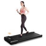 DeerRun 2024 Upgrade Walking Pad, Smart Under Desk Treadmill for Home, No-Assembly Treadmills, APP/Remote Control, LED Display, Walking Jogging Machine, 300 lbs Capacity