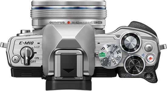 Olympus OM-D E-M10 Mark IV Mirrorless Camera Kit, Silver
