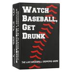 Watch Baseball, Get Drunk - The Live Baseball Drinking Game | 260 Cards with a Mini Foam Baseball. Perfect for Parties, Group Game Day, Tailgating. Great Gift for Sports Fans.