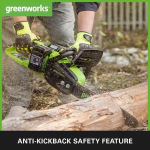 Greenworks 48V Cordless Chainsaw – Battery Powered Electric Saw
