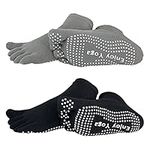 2 Pairs Yoga Socks for Women with G