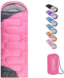 tuphen- Sleeping Bags for Adults Kids Boys Girls Backpacking Hiking Camping Microfiber Liner, Cold Warm Weather 4 Seasons Winter, Fall, Spring, Summer, Indoor Outdoor Use, Lightweight & Waterproof