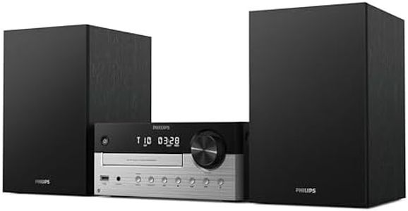 Philips TAM4205M2 Micro Hi-Fi System – 80W, Bass Reflex Speakers, CD, FM, USB, Audio-in, Bluetooth 5.4, Auracast, Digital Sound Control, Remote, Eco Packaging