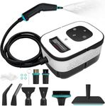 2500W Handheld Steam Cleaner, 6-Speed Portable Steamer with Large Tank & 10 Accessories, 10s Heat-Up steamer cleaning for Kitchen, Bathroom, Car Detailing, Tile & Grout Cleaning