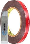 CANOPUS Double Sided Tape Heavy 3M Duty Black VHB 5952 (12.7 mm x 4.5 m) Waterproof Extra Strong Mounting Foam Tape for Led Strip Lights, Home, Automotive, Indoor and Outdoor use