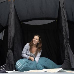 Vango Purbeck 600XL 6-Person Family Tent – 3 Rooms, Porch, Vivid Grey