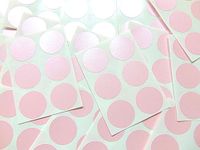 Minilabel 25mm (1 Inch) Round Circular Self-Adhesive Sticky Dot Labels, Coloured Stickers - Pink Circles (Pack of 102)