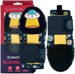 Gracfulcub Baseball Sliding Mitt, Sliding Glove Baseball Softball Guard, Ergonomic Design Protect Fingers (Space)