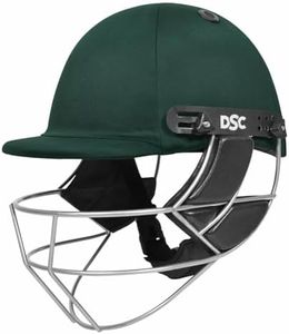 DSC Defender Cricket Helmet for Men & Boys (Adjustable Steel Grill | Back Support Strap| Light Weight |Size:X-Large (Green)