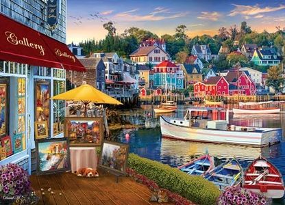 Cobble Hill 1000 Piece Puzzle - Harbor Gallery - Sample Poster Included