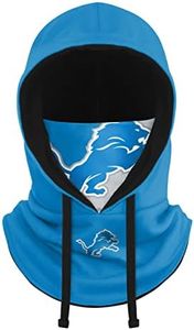 FOCO Unisex Adult Nfl Team Logo Drawstring Winter Cap Hooded Balaclava Face Cover Gaiter, Team Color