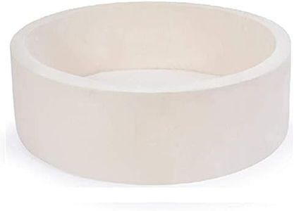 HARBOLLE Baby Ball Pit Soft Round Memory Foam Ball Pits NOT Included Balls Indoor Outdoor Playpen for Babies Toddlers Kids Infants for Girls Boys, White