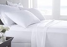 Organic Cotton Bed Sheets Set - 1000TC Full Size Ultra White - 4 Piece Bedding - 100% Extra Long Staple, Soft Sateen Weave Bedsheets - Fits 15" Deep Pocket Mattress