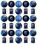 30 Dr Who Tardis Cupcake Toppers Edible Wafer Paper Fairy Cake Toppers Birthday Cakes