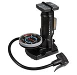 BV Bike Pump – High Pressure Bicycle Floor Pump for Presta and Schrader Valves, Portable Inflator Air Pump for Bike Tires, Ball Pump with Needles