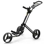 PowaKaddy Unisex Twinline 5 Lite Push Cart Golf Trolley - Black - One Size