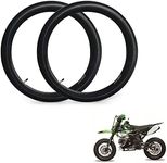 CHEINAUTO 2PCS 2.75/3.00-21 Shradler Valve Dirt Bike Inner Tube, 80/100-21 Replacemen Inner Tubes Fits Motorcycle with 21" Tire Compatible with CR250R 450R 500R XR 200 250 Yamaha YZ125 TTR230 TTR250