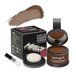 MIFELOY Root Cover Up Powder, Touch Up Hair Color for Grey, Roots Concealer for Beard Line Eyebrow, Instantly Conceals Hair Loss, Roots Coverage Powder for Thinning Grays Hairline, Medium Brown