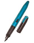 ONLINE Fountain pen Switch Plus, ink cartridge fountain pen & touch pen, solid iridium nib size medium, stylus tip for tablets & smartphones, multifunction-pen incl. combi ink cartridge, petrol