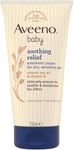 Aveeno Baby Soothing Relief Emollient Cream (1x 150ml), Unscented Baby Cream with Natural Oil & Vitamin E, Soothes and Moisturises for 24 Hours, for Dry, Sensitive Skin Prone to Irritation