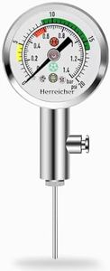 Herreicher Medidor de Presión de Bola - Portátil medidor de presión de Deportes de fútbol voleibol baloncesto Mini medidor de presión de Aire de bola para todos los deportes de válvula de bola