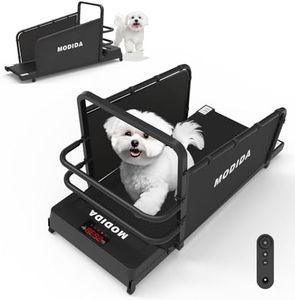 MODIDA Dog Treadmill | Adjustable Speed 1–8km/h Pet Treadmill for Dogs | Indoor Dog Exercise & Training Machine | Quiet Home Pet Running Equipment with LED Display for Time, Distance & Calories