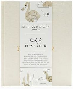 Baby First Year Book - Heirloom Keepsake Baby Memory Book to Record Important Milestones, Favorite Photos & More - Pregnancy Books (Cream,112 Pages)
