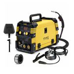 Shakti Technology 200A MAG/MMA 3-in-1 Welding Machine, Gasless Flux Core Inverter Welder with IGBT Technology, Digital Display, & Complete Accessory Kit – 7kg Portable Design