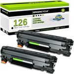 greencycle Compatible Toner Cartridge Replacement for Canon 126 CRG-126 CRG126 3483B001 for use in ImageClass LBP6200d and LBP6230dw LBP-6230dn LBP-6230 Wireless Laser Printers (Black,2 PK)