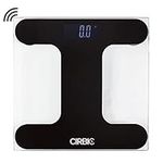 Talking Scales - Large Numbers Stylish Bathroom Scale for Blind, Elderly or Vision impaired (Glass)