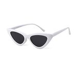 Laurinny Retro Vintage Cat Eye Sunglasses Women Clout Goggles Glasses (C5)