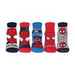 Supersox Ankle Disney Avenger Socks for Kids, Made with Breathable, Anti Odour & Moisture Absorbent Combed Cotton with a Extra Durable Welt, Ideal For All Day Wear (Pack Of 5)