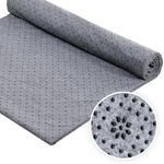 71x157 inch Non Slip Final Backing Cloth, Tufting Cloth Backing Fabric with Non Slip Vinyl Rubber Dots, Non Slip Rug Pad with Plum Blossom Pattern for Tufting and Rug Making