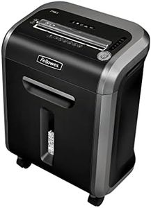 Fellowes 16 Sheet Paper Shredder for Office Use - 100% Jam Proof Cross Cut Shredder - 79Ci Shreds for 20 Minutes - Powershred Office Shredder with Large 23 Litre Pull-Out Bin - DIN Level P4 - Black