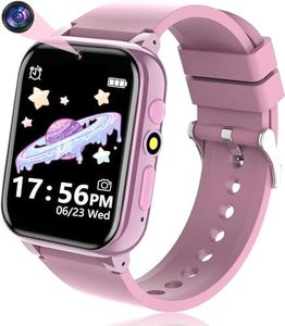 clleylise Smart Watch for Kids, Kids Smart Watches for Girls Boys Birthday Gifts, Kids Watch with 26 Games, HD Camera, Music, Video, Pedometer, Alarm, Watch for Kids Aged 4-16 (Pink)