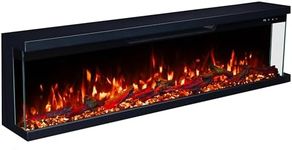 Valine Fires 3-Sided Panoramic Elec