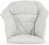 Stokke Clikk Cushion, Nordic Grey - Compatible with Stokke Clikk High Chair - Provides Support for Babies - Made with Organic Cotton - Reversible & Machine Washable - Best for Ages 6-36 Months