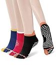 Artfasion 3 Pairs Pilates Socks wit