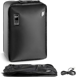 MOUNTRAX Vacuum Seal Bags for Travel with Bag-Pump Integrated Design, 43L Compression Packing Cubes for Carry-On Suitcase & Travel Backpack, Reusable IP67 Waterproof Vacuum Storage Kit, Gift Set