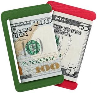 CASHSLIDE Slim Cash Organizer - Minimalist Wallet Insert for Men & Women, Holds 10 Bills - Compact Money Holder, EDC Money Clip Alternative for Wallets & Card Holder (Olive Green and Pink)