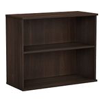 Bush Business Furniture Small 2 Shelf Bookcase in Black Walnut