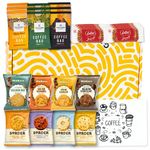 Coffee and Biscuits Gift Set | Taylors Coffee Bags Selection, Border Biscuits, Lotus Biscoff Biscuit, Walkers Biscuits Hamper and Soft Coffee Lovers Card