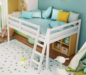 VINGLI Junior Low Loft Bed with Sta