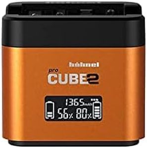 Hähnel - ProCube 2 - DSLR Duo Charger - for Sony - EU/UK/USA Plug - Charger for NP-BX1, NP-FW50, and NP-FZ100 Batteries - Built-in USB Charging Ports & AA Slots