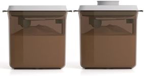 Tourdeus Formula Container for Home 1700ml - 2 Pack Baby Formula Dispenser Pop Up Milk Powder Container, 21OZ, 1.32LB, 600g, Brown