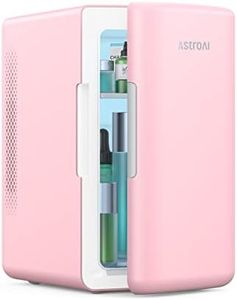 AstroAI Mini Fridge 6 Litre / 8 Can | Cooler and Warmer | AC/DC | Small Fridge for Bedrooms, Car, Drinks, Beauty, Skincare, Travel (Rose Pink)