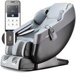 Warmiehomy Electric Massage Chair Full Body Zero Gravity Massage Neck Shoulder Back Foot Massager for Home Office with Bluetooth Speaker, Grey
